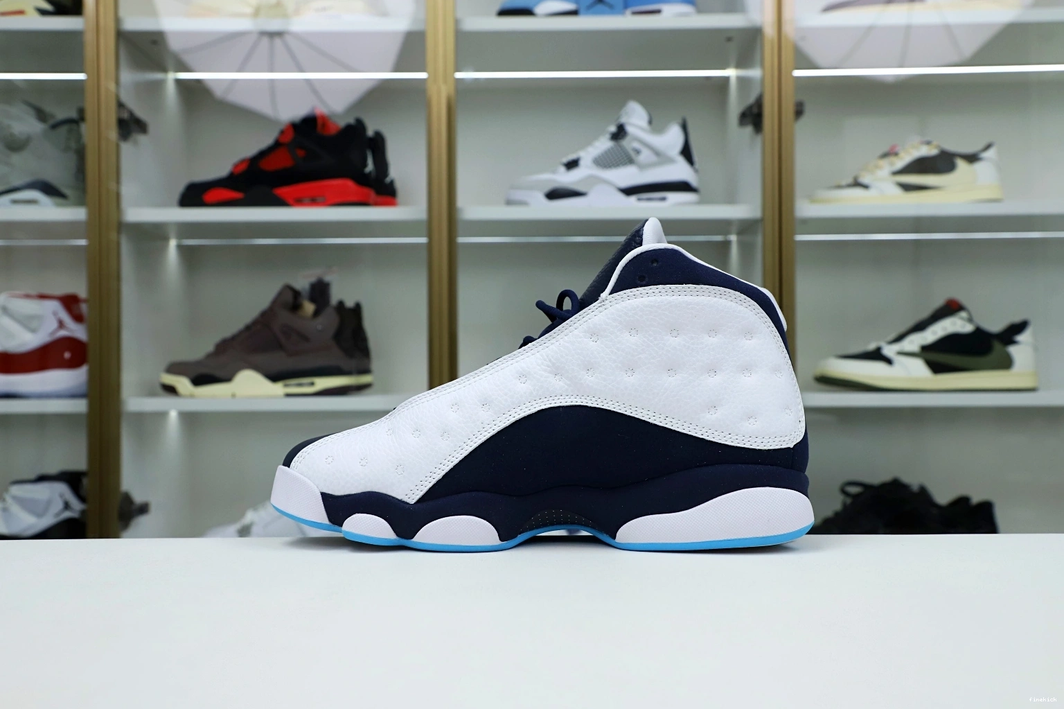 WHITE 13 OBSIDIAN AIR BLUE POWDER 414571-144 JORDAN RETRO 0313